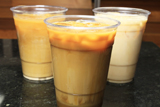 Iced Vanilla Chai and Cold brewed iced coffee